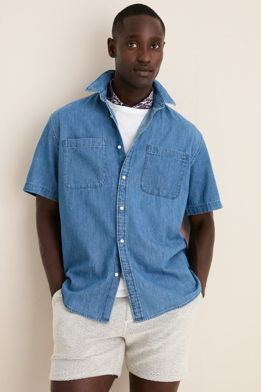 Chambray Ashbrooke Short Sleeve Shirt