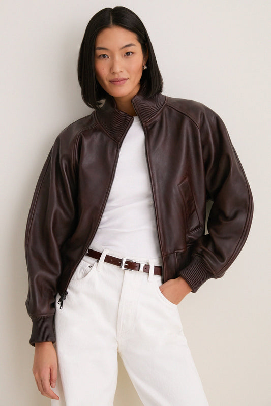 Brown Sheep Skin Leather Jacket