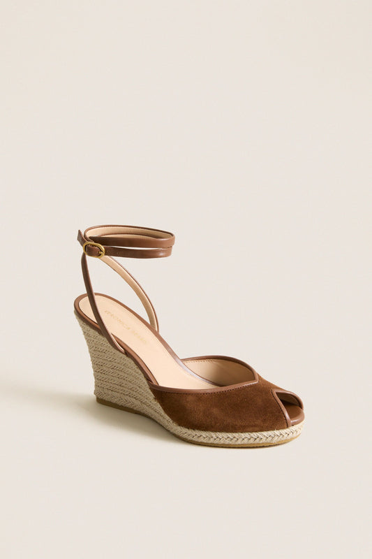 Chestnut Suede Pasina Wedges