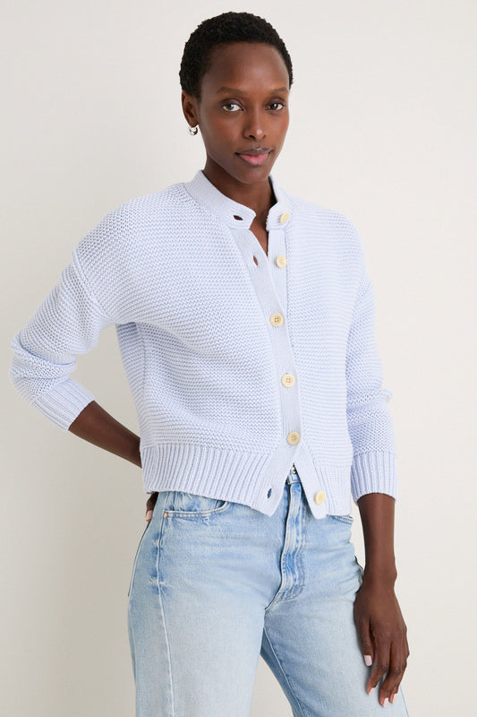 Calm Blue Nico Chunky Cardigan