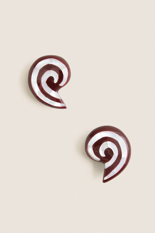 Brown Spira Earrings