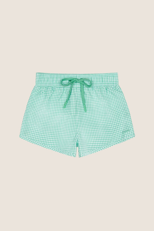 Boys Green Gingham Boardie