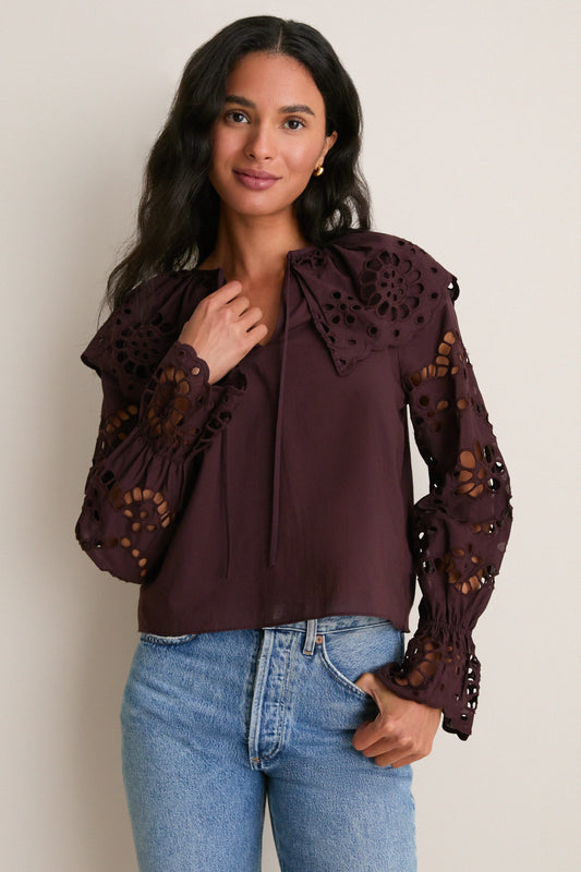 Chocolate Aislinn Blouse