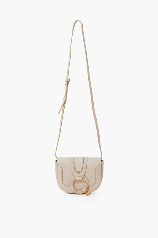 Cement Beige Leather Mini Hana Bag