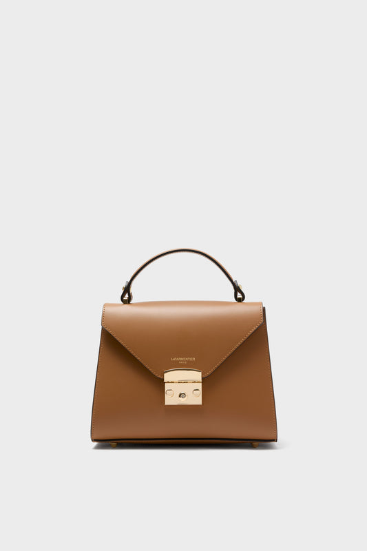 Caramel Peggy Top Handle Satchel Bag