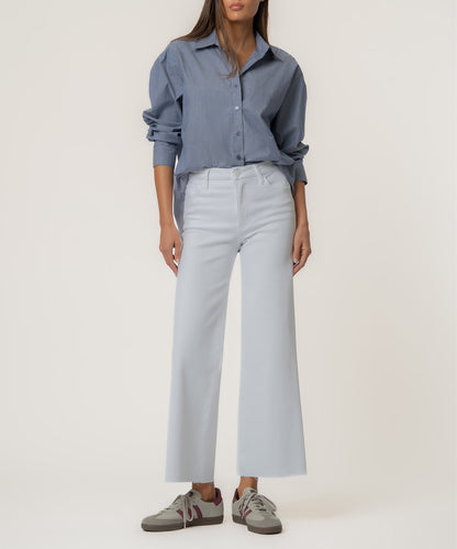 Meg High Rise Wide Leg, Petite in Optic White