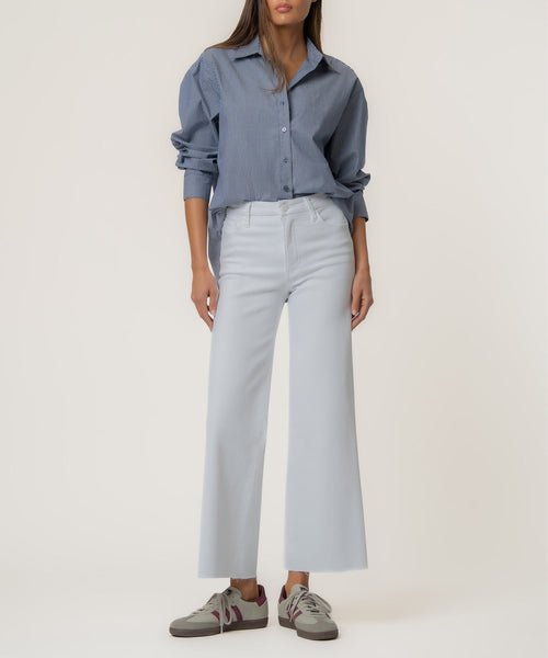 Meg High Rise Wide Leg, Petite in Optic White