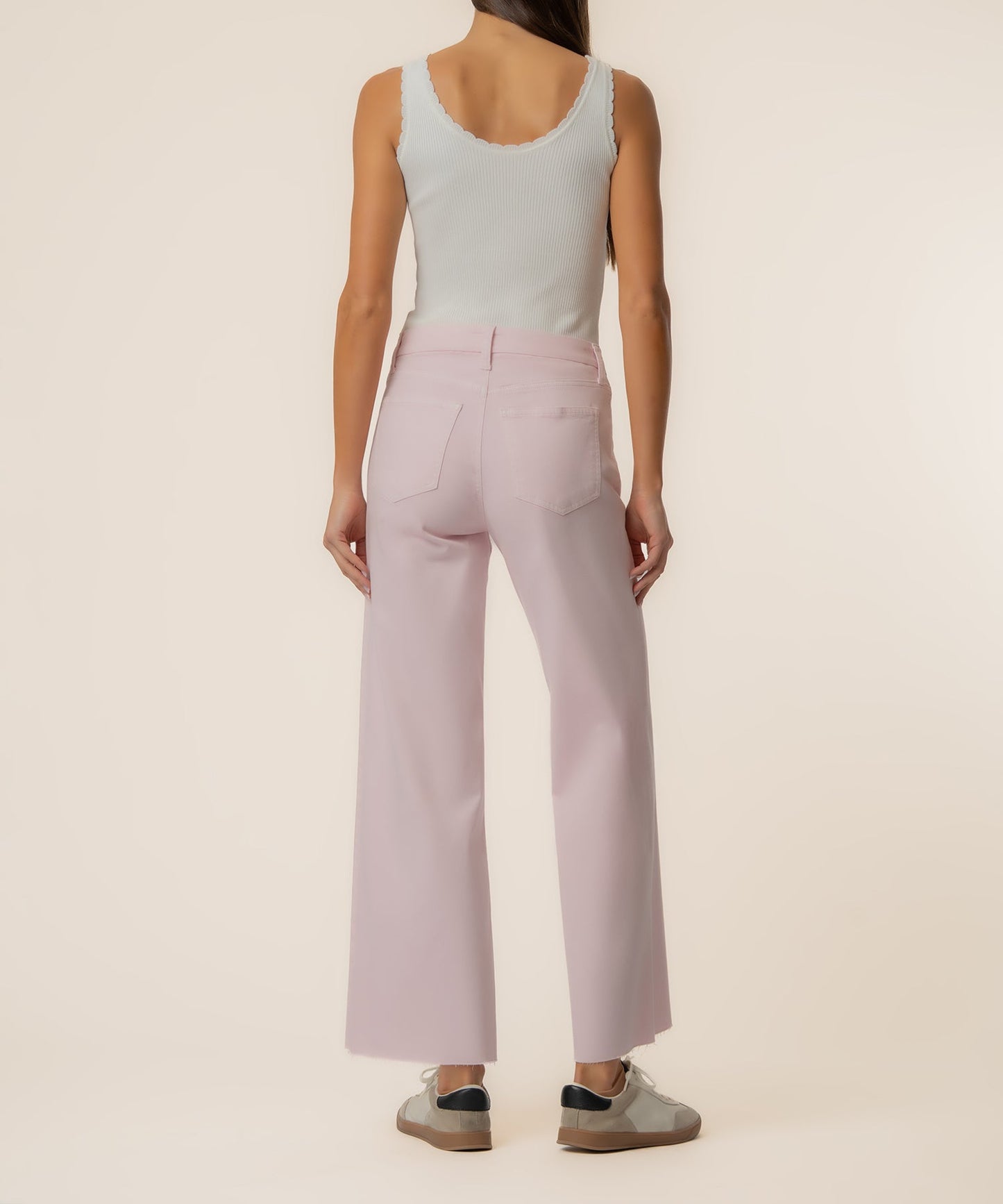 Meg High Rise Wide Leg, Petite in Princess