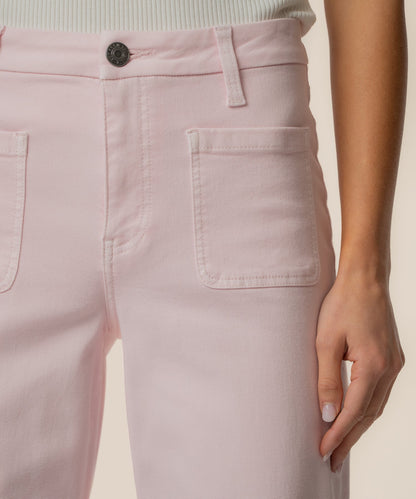Meg High Rise Wide Leg, Petite in Princess
