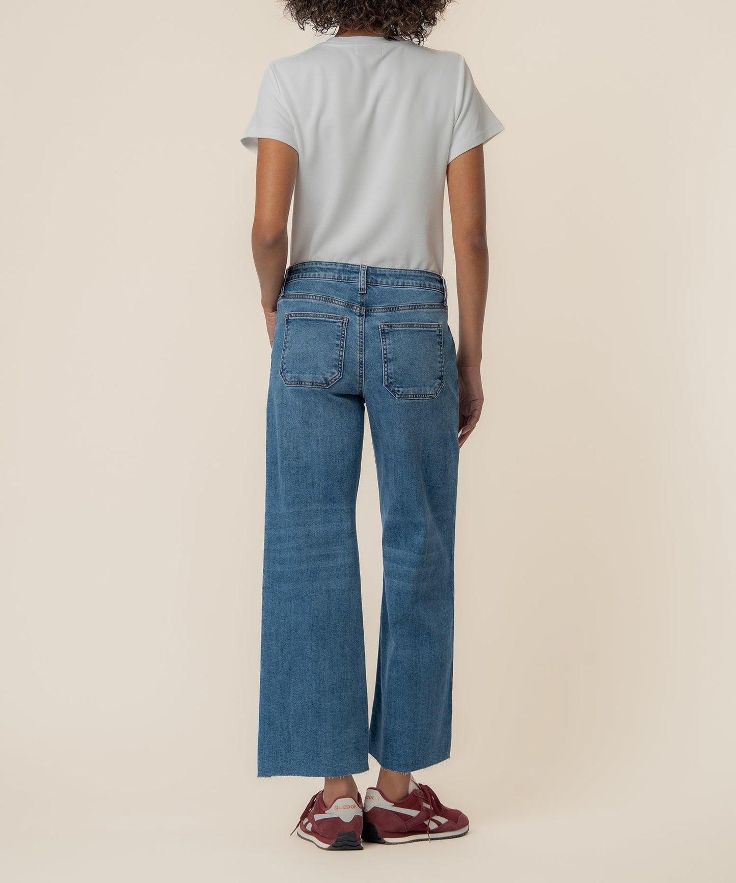 Meg High Rise Wide Leg, Petite in Success Wash