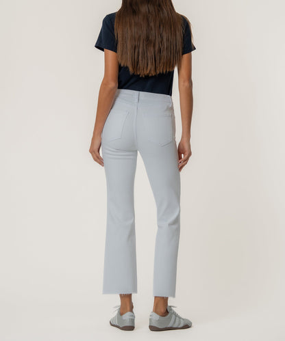 Kelsey High Rise Ankle Flare, Petite in Optic White