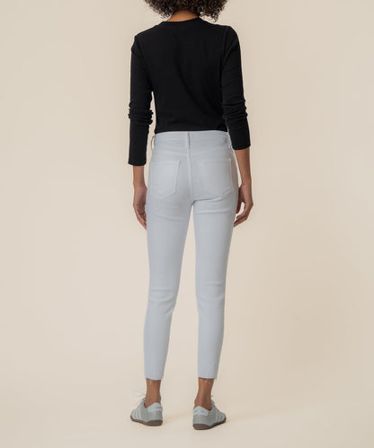 Rachael High Rise Mom Jean, Petite in Optic White
