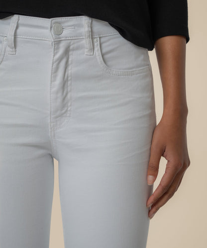 Rachael High Rise Mom Jean, Petite in Optic White