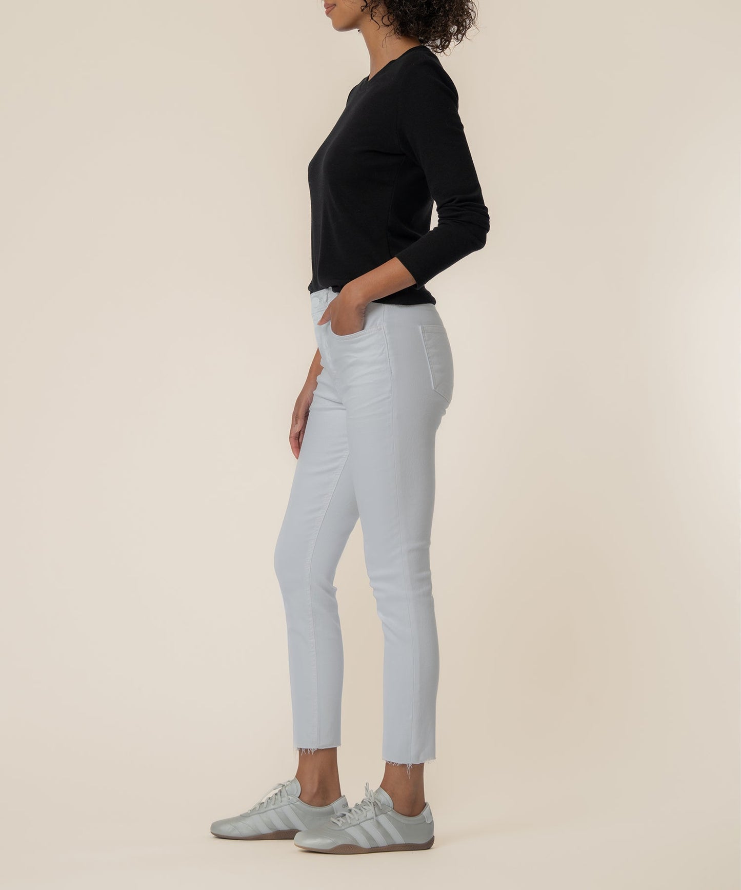 Rachael High Rise Mom Jean, Petite in Optic White