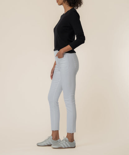 Rachael High Rise Mom Jean, Petite in Optic White