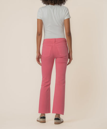 Kelsey High Rise Ankle Flare, Petite in Flamingo