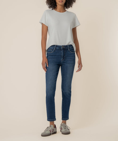 Reese High Rise Ankle Straight, Petite in Enchantment Wash