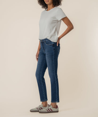 Reese High Rise Ankle Straight, Petite in Enchantment Wash
