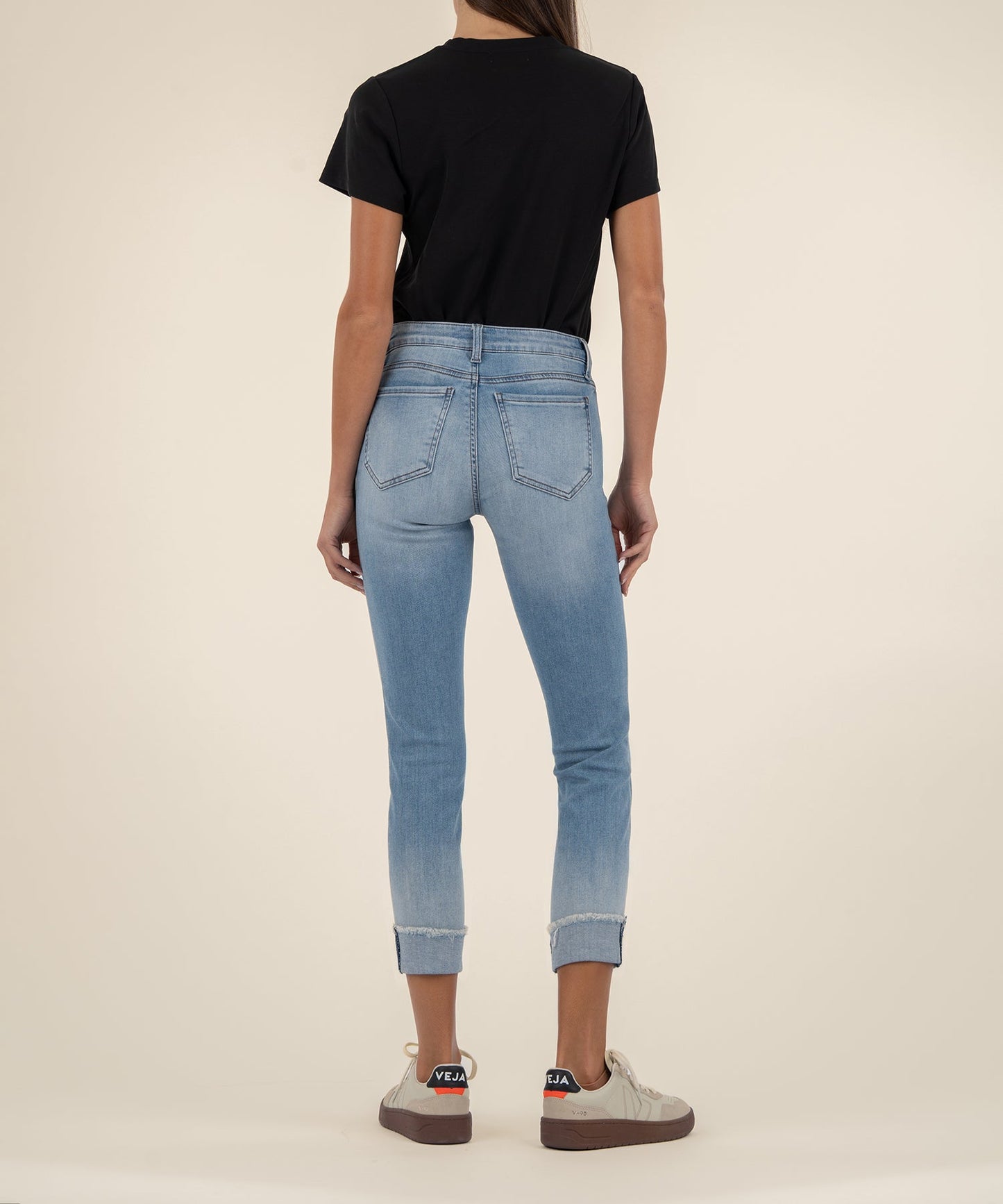 Amy Crop Straight Leg, Petite in Valor Wash