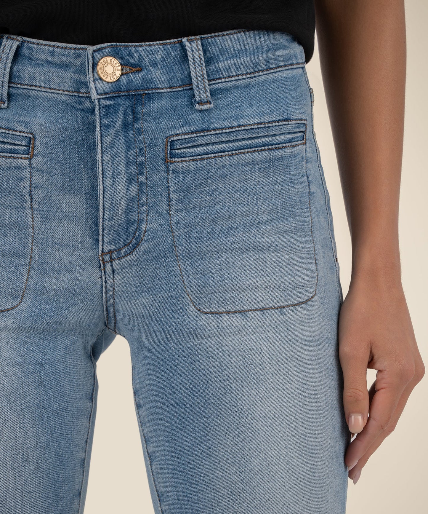 Amy Crop Straight Leg, Petite in Valor Wash