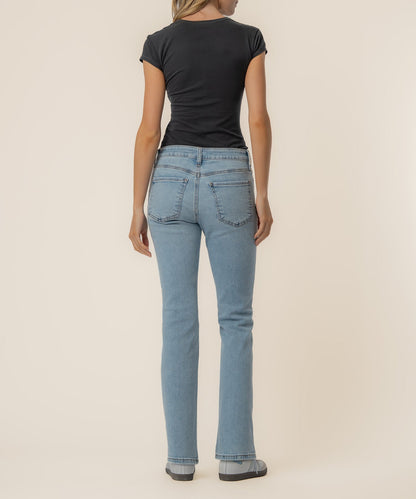 Kelsey High Rise Ankle Flare, Petite in Cure Wash