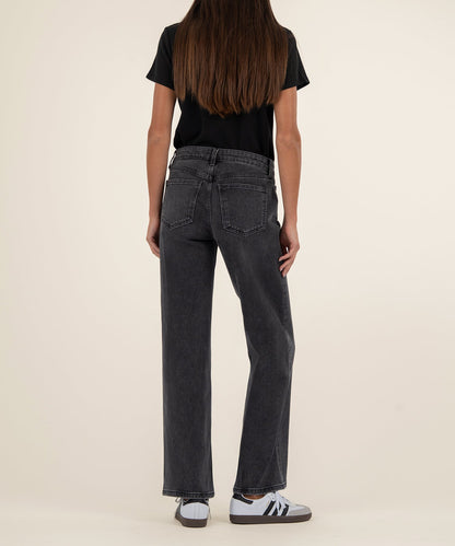 Selena Baggy Low Rise Straight Leg, Petite in Fateful Wash