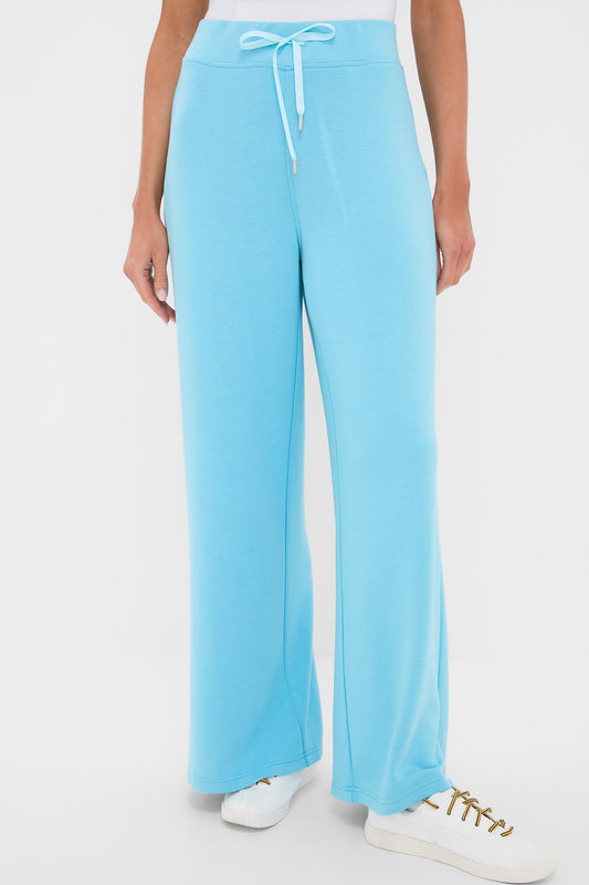 Bright Blue Wide Leg Comfort Stretch Finn Pants