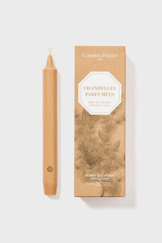 Cedar Scented Taper Candles