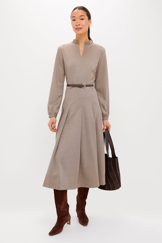 Brown Houndstooth Smith Dress