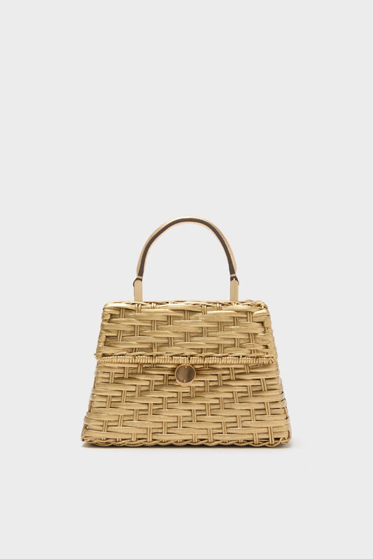 Brushed Brass Nano Sybil Crossbody