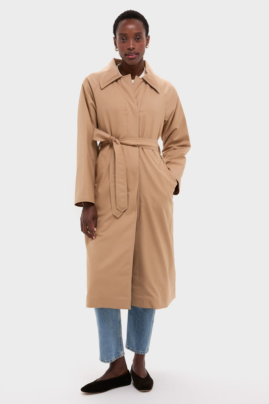 Cammello Fluid Wool and Nylon Ultralight Belted Reversible Trench