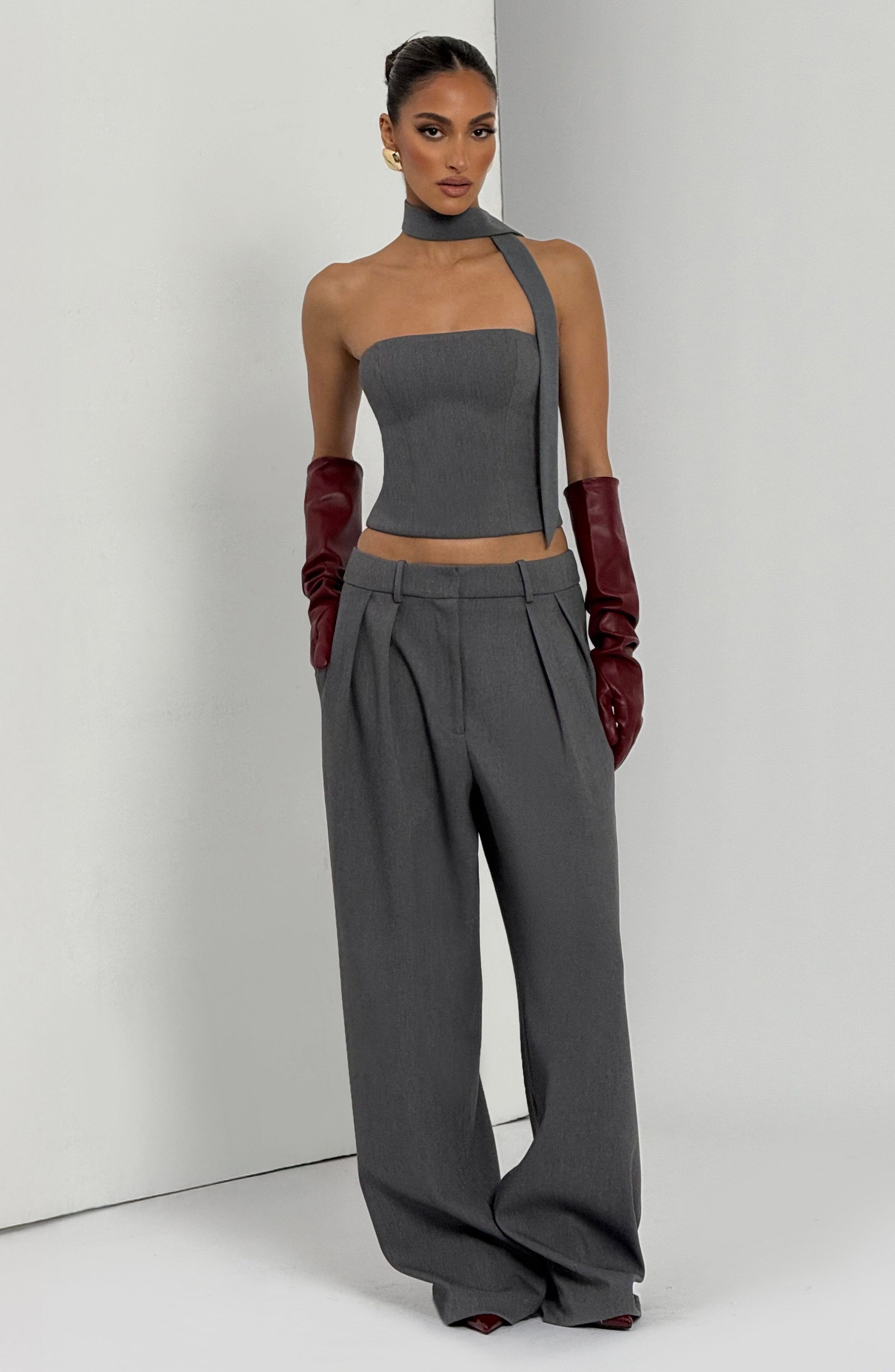 Kirsty Pants - Grey Marl
