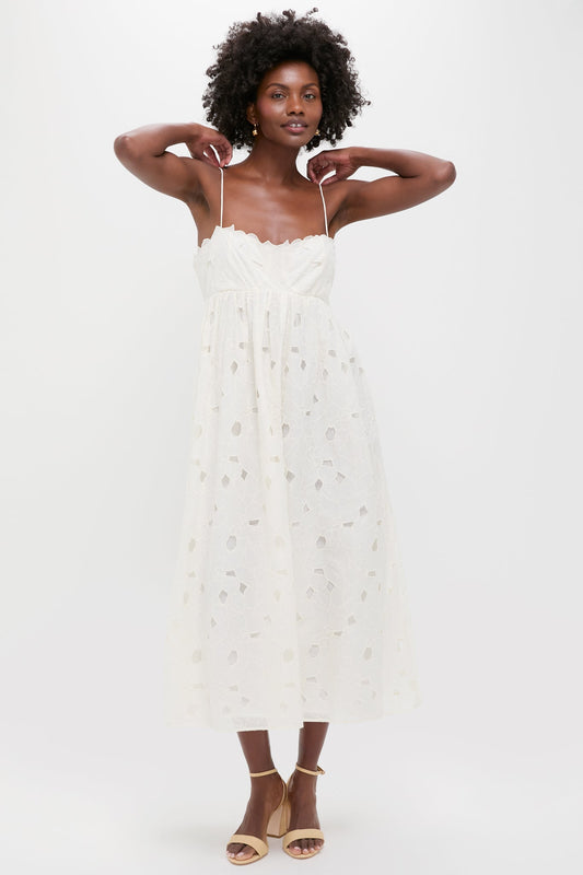 Chalk Marina Empire Cami Midi Dress